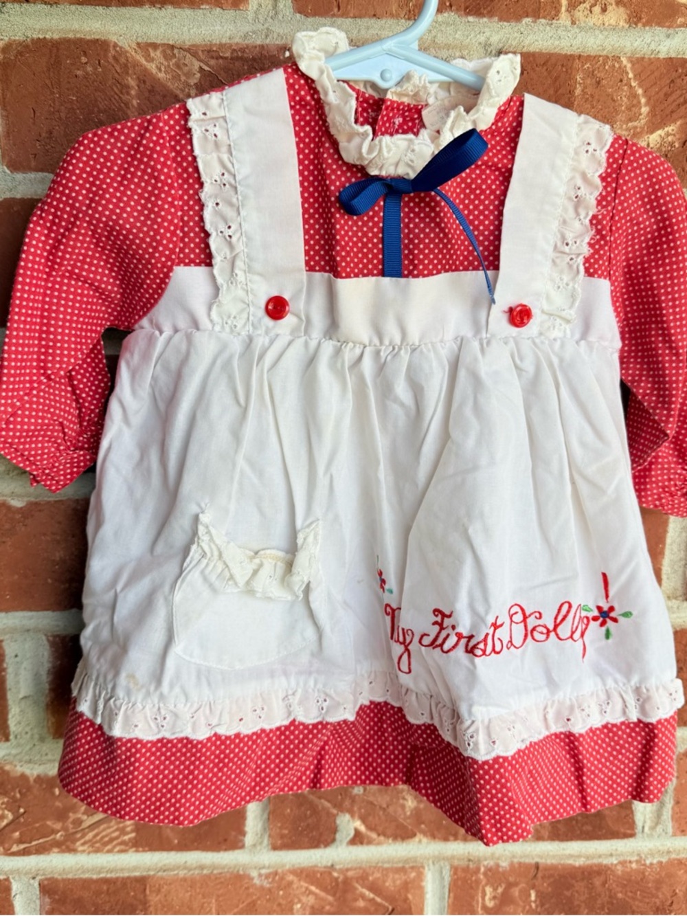 Vintage catton candy my first dolly baby dress size 12-18 months